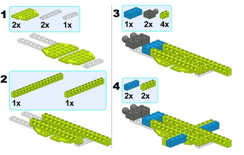 乐高wedo2.0图纸-长弓-阿帕奇搭建图