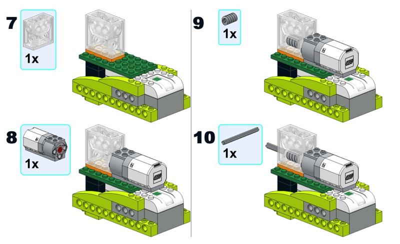 乐高wedo2.0图纸-叉车搭建图