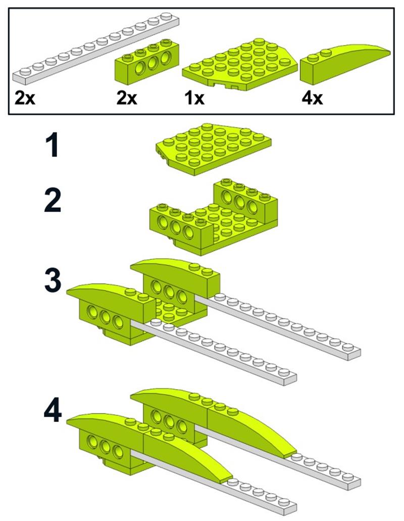 乐高wedo2.0图纸-轮式起重机搭建图