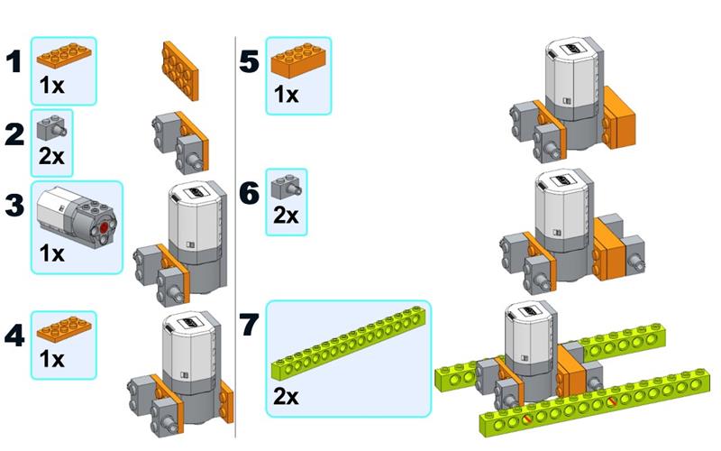 乐高wedo2.0图纸-狮身羊面相搭建图